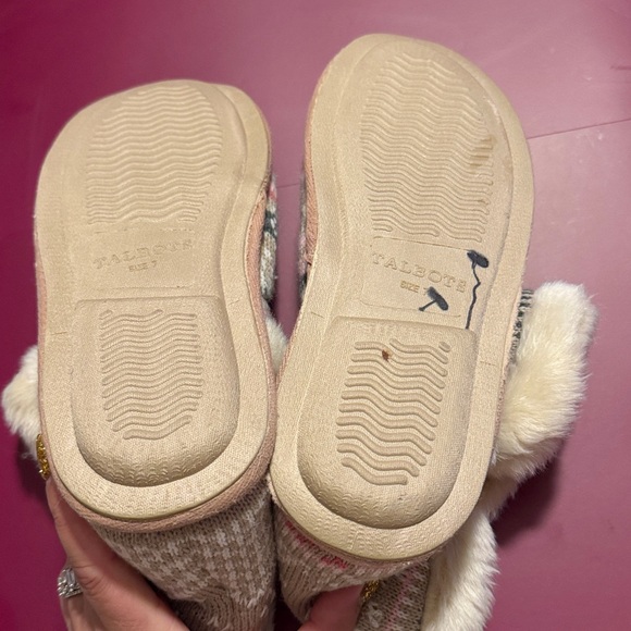 Women’s Talbots Cozy Knit Patterned Boots with Faux Fur Size 7 - Picture 9 of 16